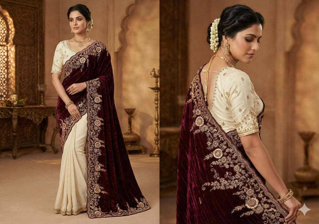 FESTIVE  PARTY WEAR DESIGNER SAREE