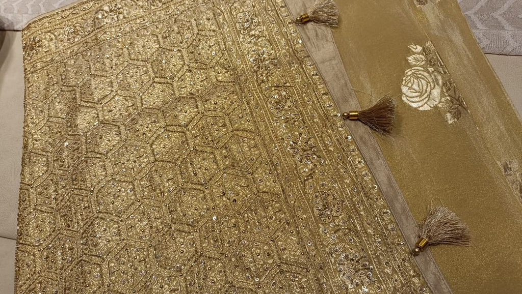 WEDDING RECEPTION PARTY WEAR DESIGNER SAREE