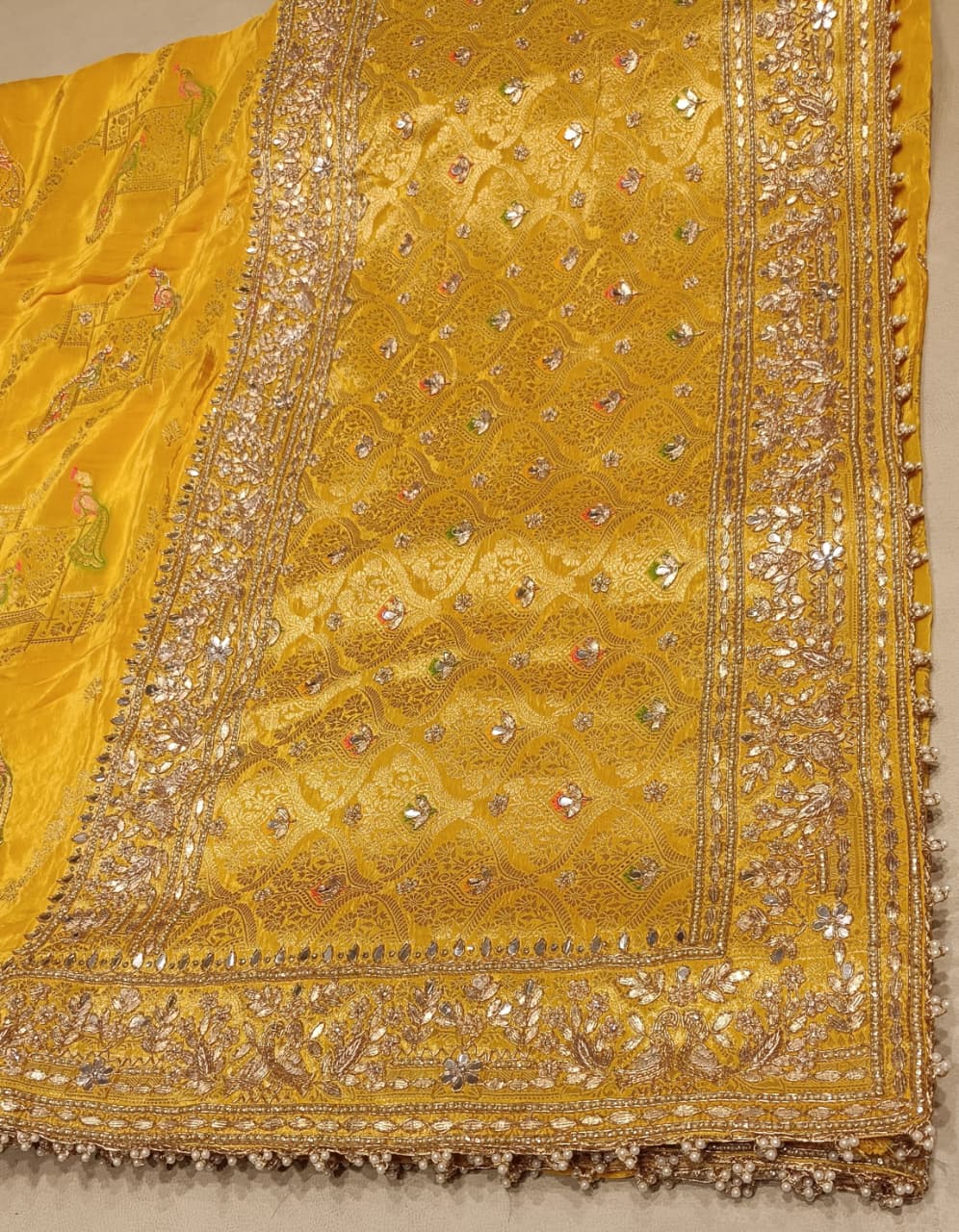 HALDI,MEHENDI RECEPTION  FUNCTIONAL FESTIVE OCCASSION PARTY WEAR SAREE