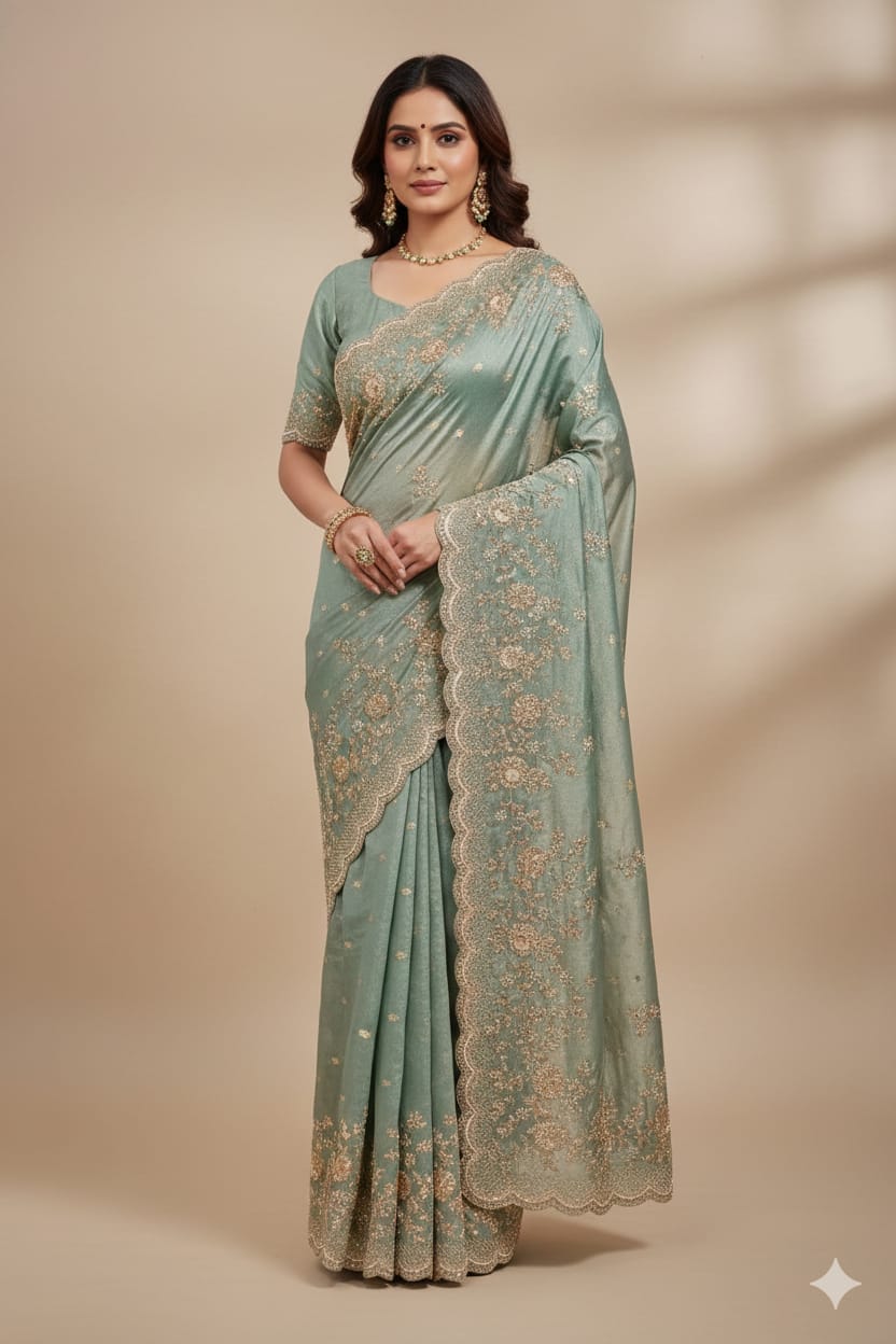 WEDDING RECEPTION PARTY WEAR SAREE