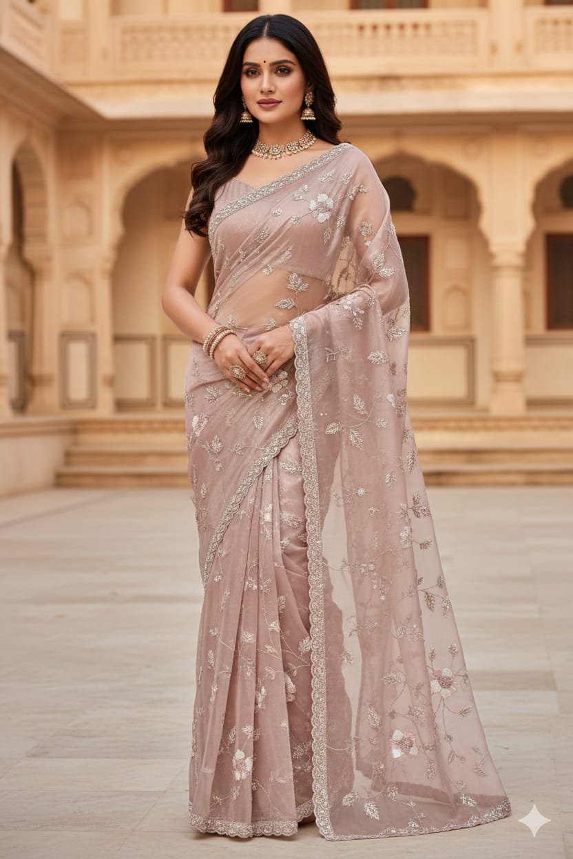 WEDDING,RECEPTION  FUNCTIONAL WEAR DESIGNER SAREE