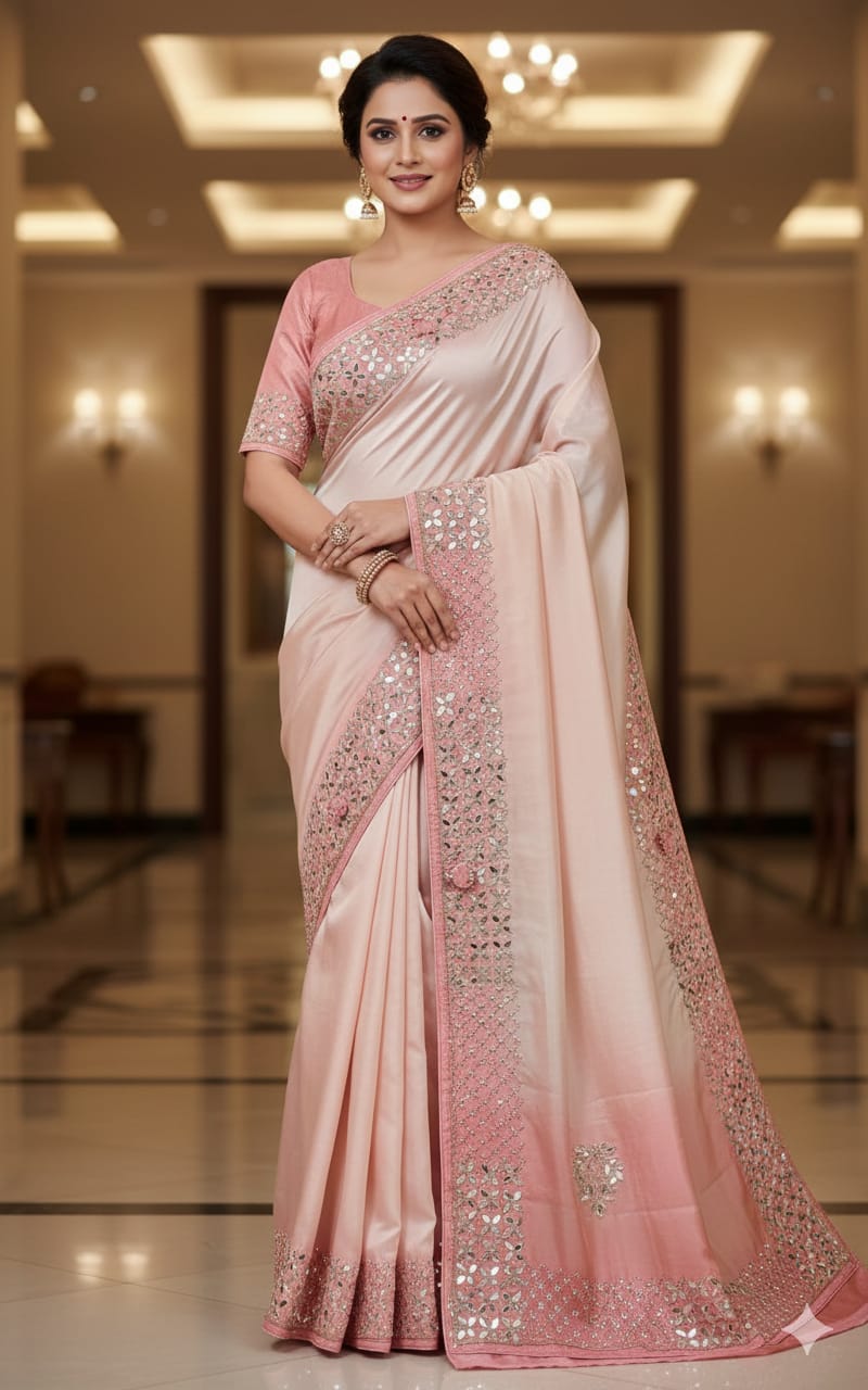 COCKTAIL,RECEPTION FUNCTIONAL WEAR DESIGNER SAREE
