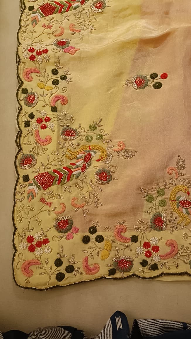 HALDI,MEHENDI EVENING FUNCTIONAL WEAR SAREE