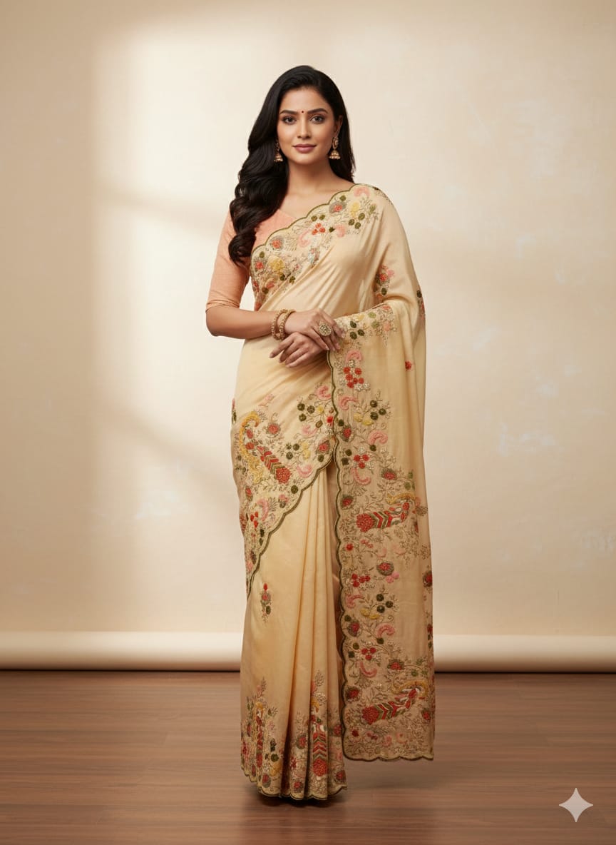 HALDI,MEHENDI EVENING FUNCTIONAL WEAR SAREE