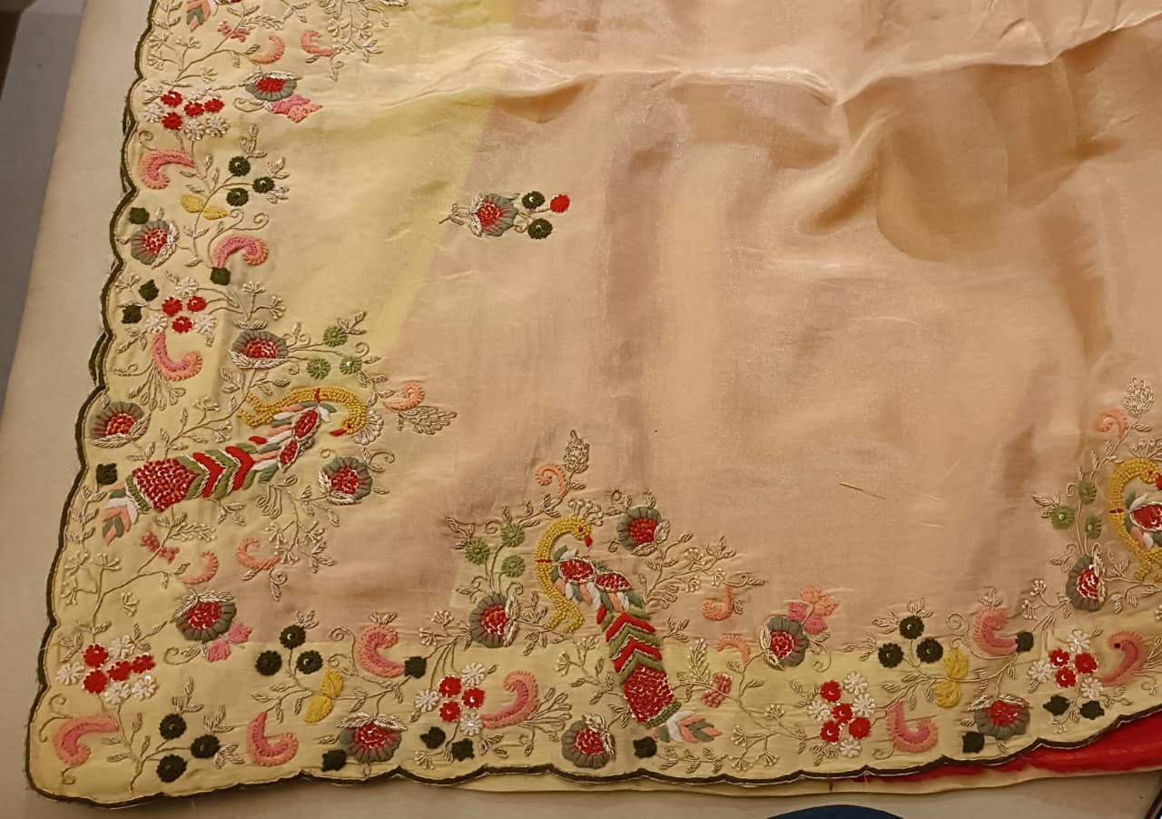 HALDI,MEHENDI EVENING FUNCTIONAL WEAR SAREE