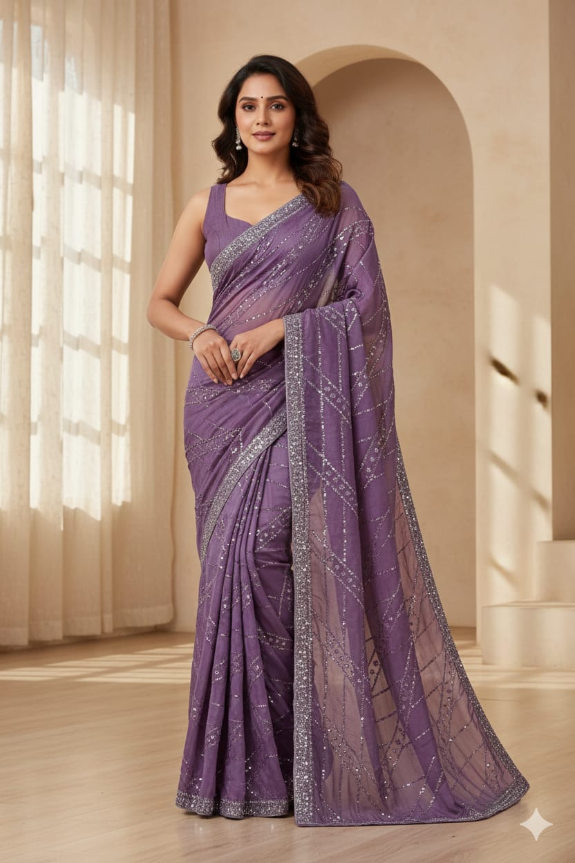 COCKTAIL, EVENING FESTIVE OCCASSION SAREE