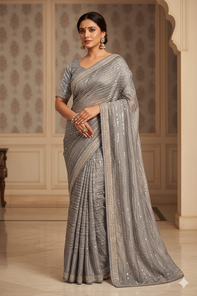 DESIGNER RECEPTION FUNCTIONAL PARTY WEAR SAREE