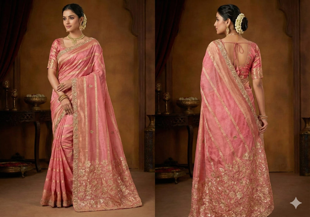 RECEPTIUON,WEDDING FUNCTIONAL PARTY WER SAREE