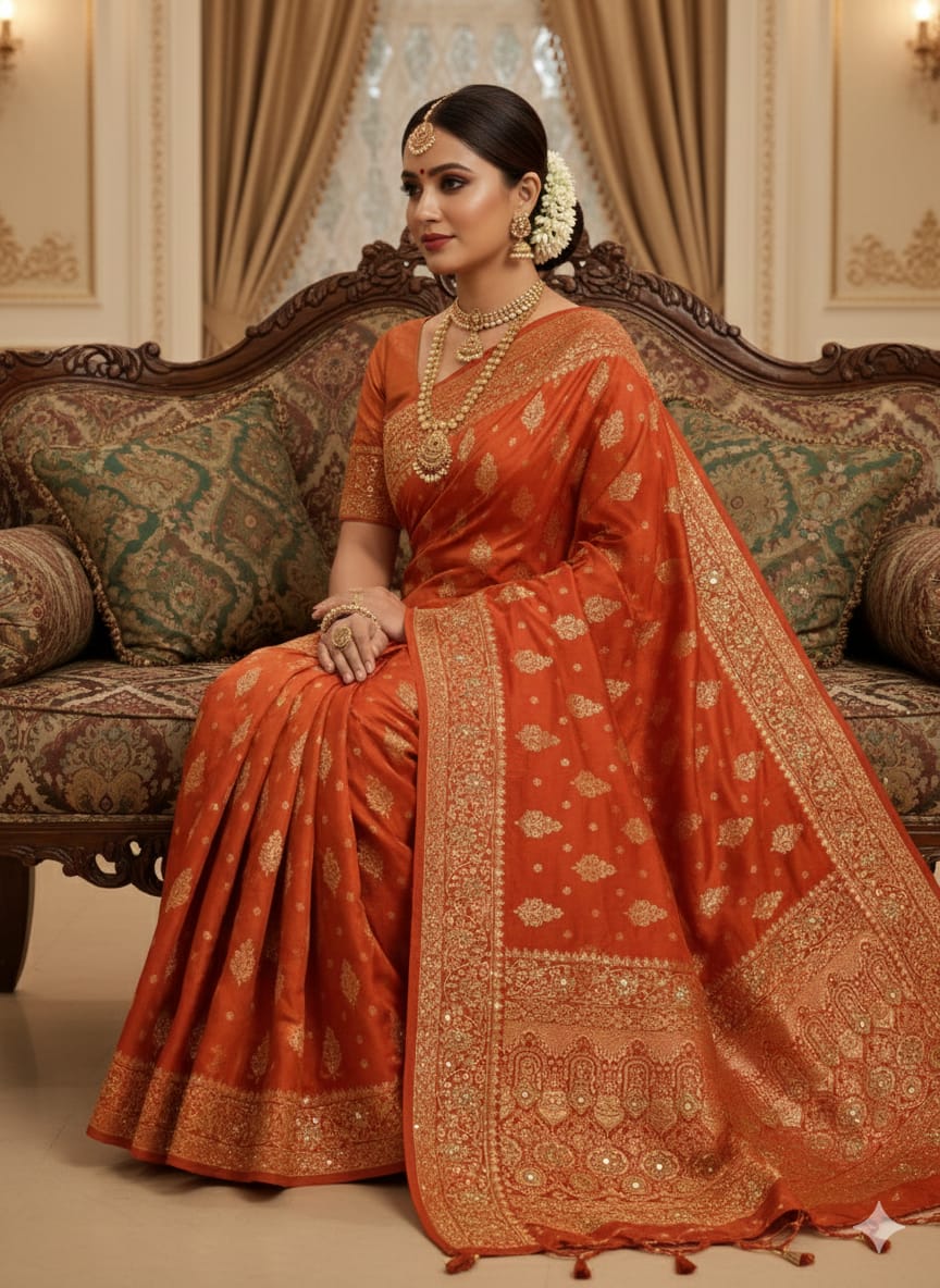 DESIGNER PARTY WEAR BANARSI SAREE