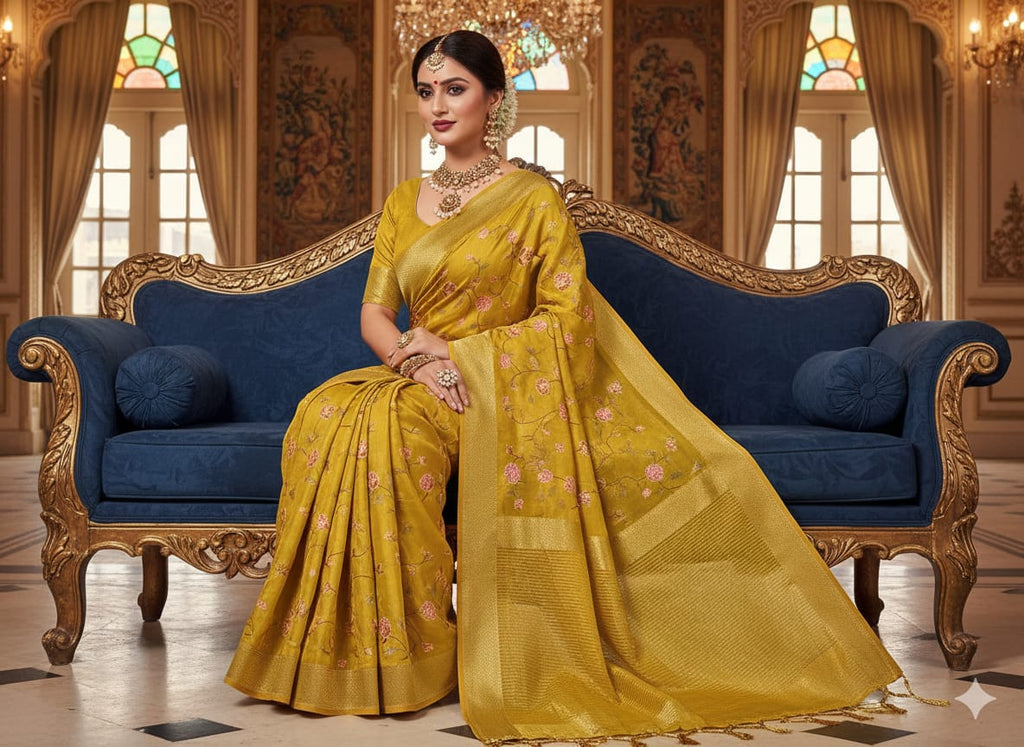 FESTIVE OCCASSION FUNCTIONAL WEAR SAREE