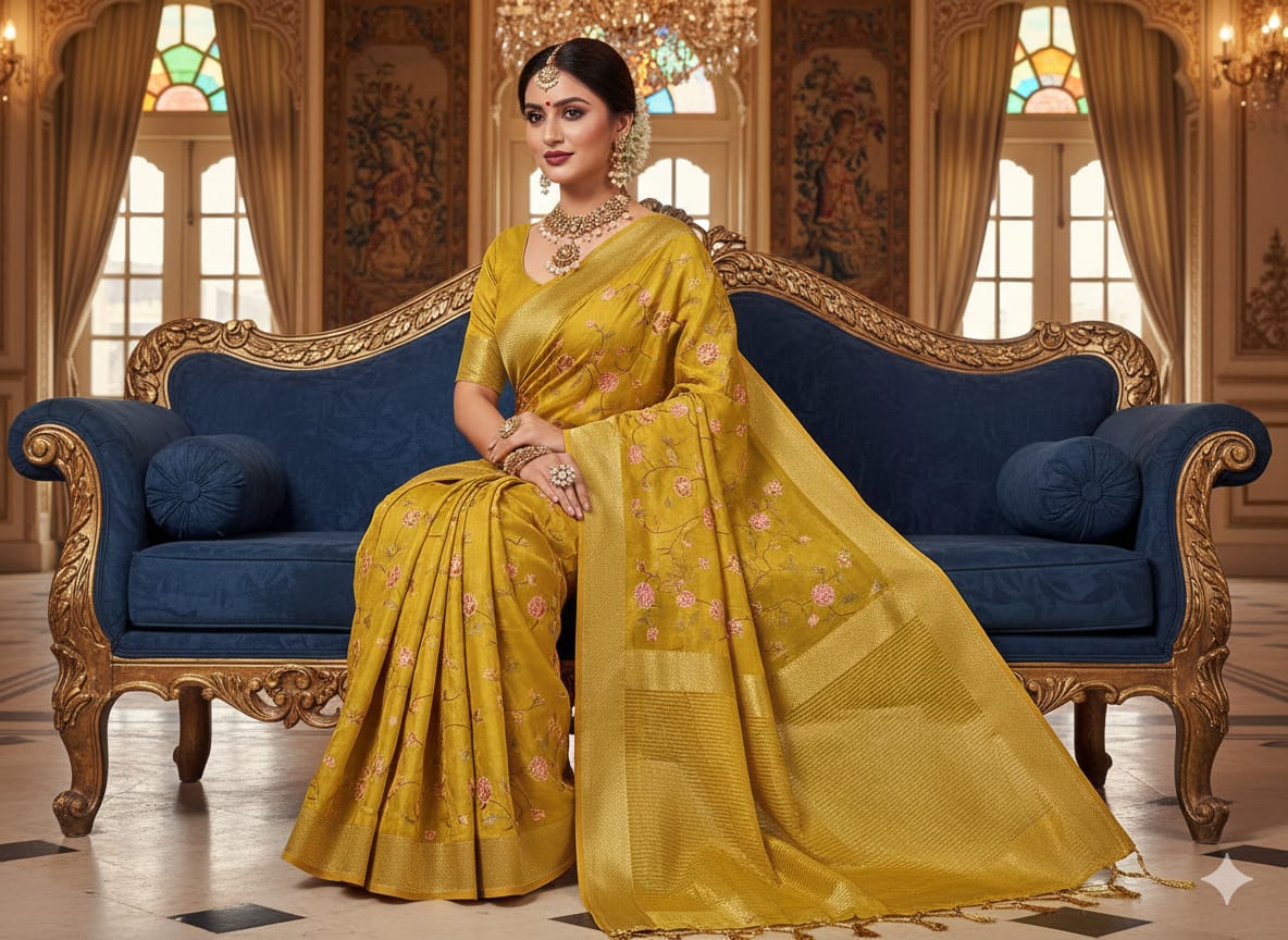 FESTIVE OCCASSION FUNCTIONAL WEAR SAREE