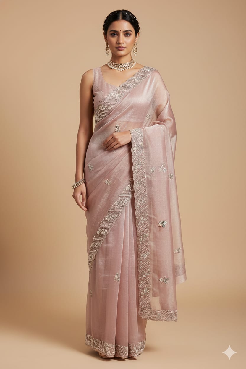 WEDDING RECEPTION FUNCTIONAL PARTY WEAR SAREE