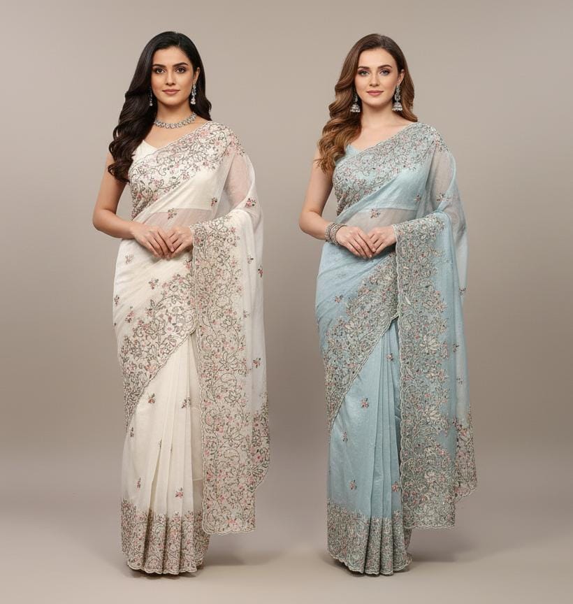 RECEPTIOIN EVENING OCCASSION PARTY WEAR SAREE