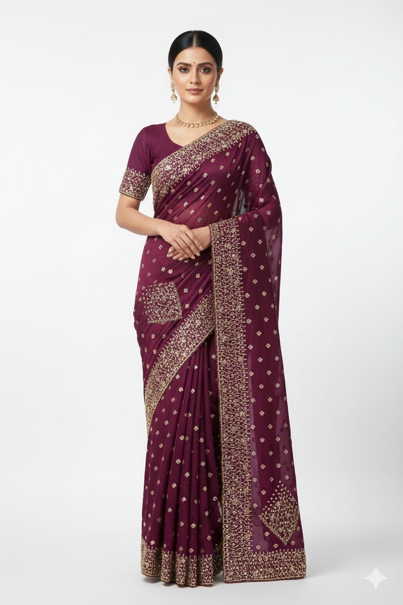 DESIGNER PARTY WEAR  SAREE