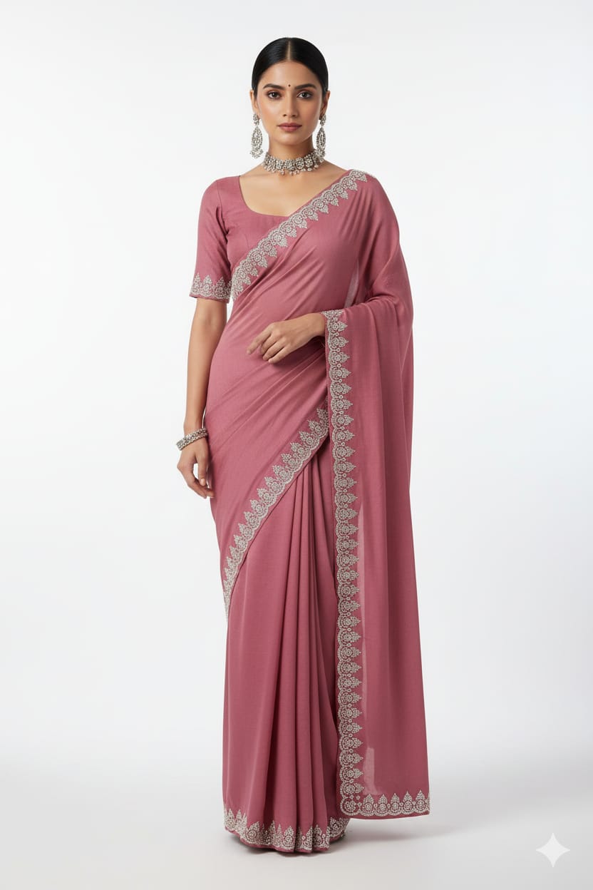 EVENING FESTIVE OCCASSION PARTY WEAR SAREE