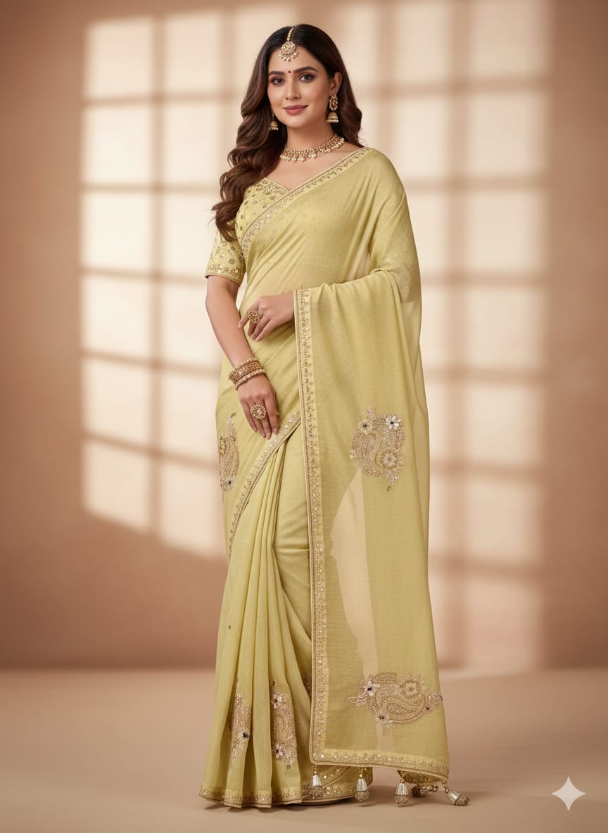 HALDI CEREMONEY, MEHENDI FESTIVE OCCASSION SAREE