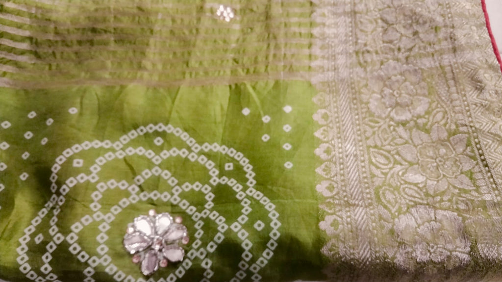 BANDANI PRINT ETHENIC FESTIVE SAREE