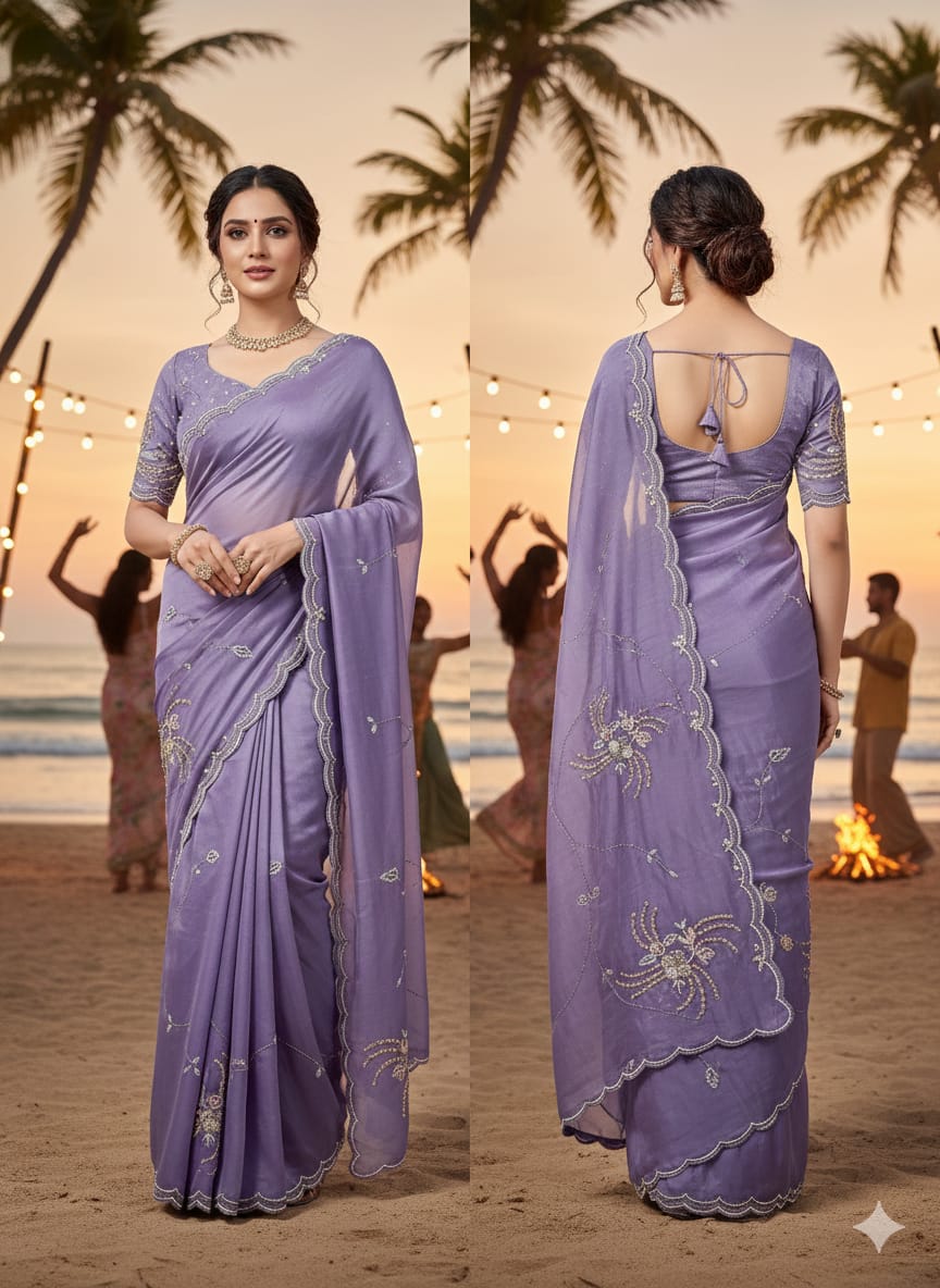 WEDDING HALDI FESTIVE OCCASSION PARTY WEAR SAREE