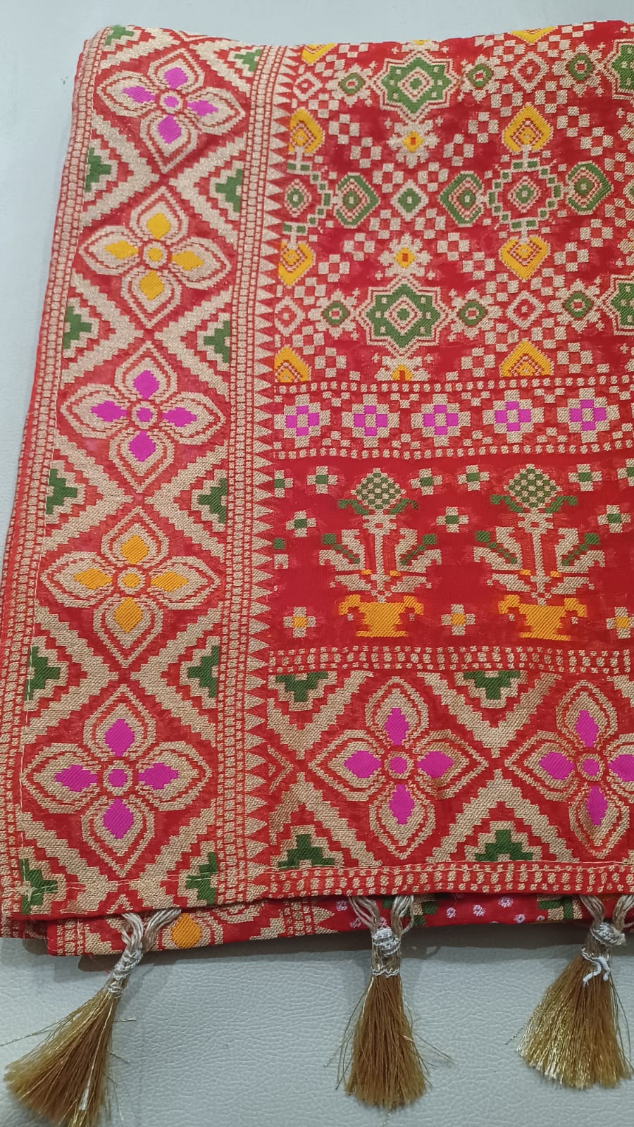 BANDHEJ  SILK RECEPTION FESTIVE OCCASSION SAREE