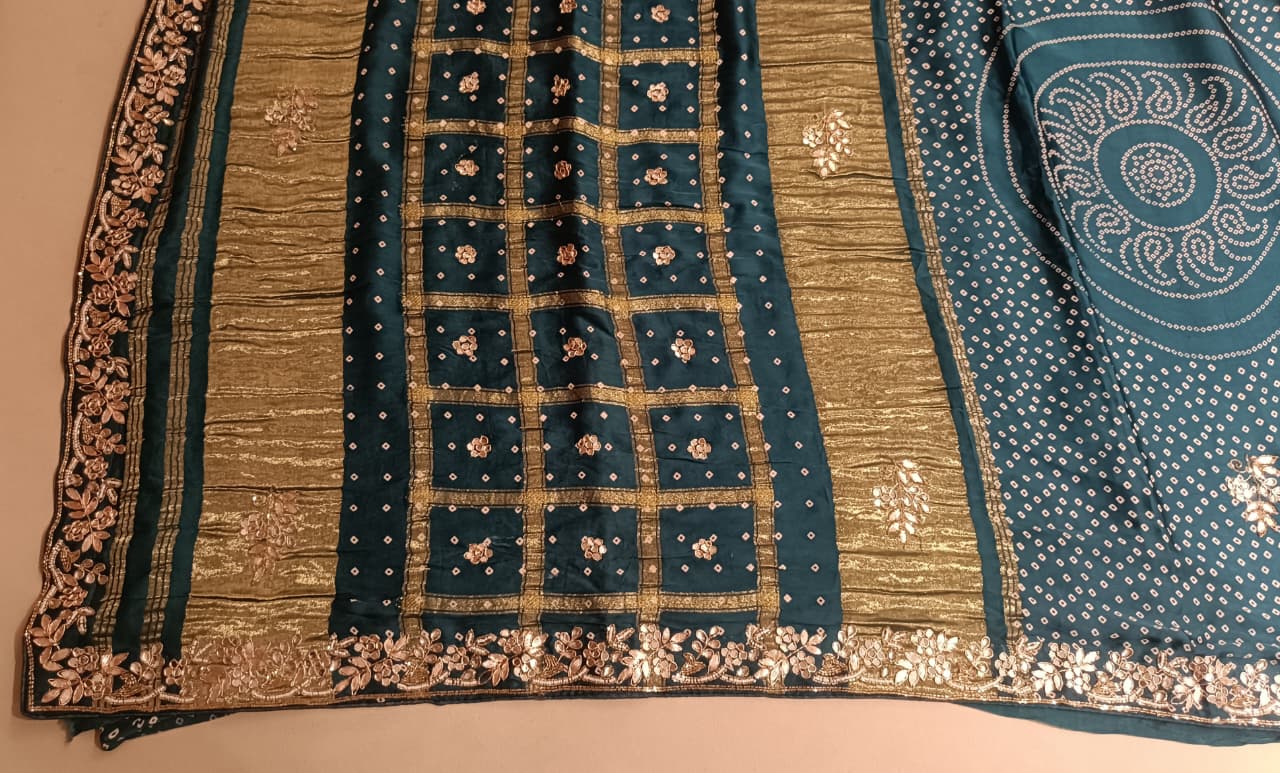 MEHENDI, HALDI RECEPTION PARTY WEAR SAREE