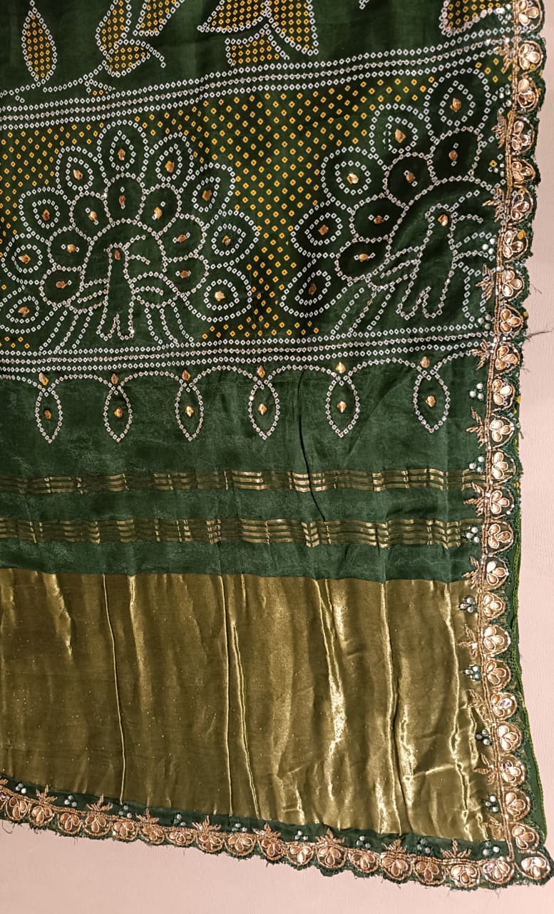 BANDANI PRINT PARTY WEAR SAREE