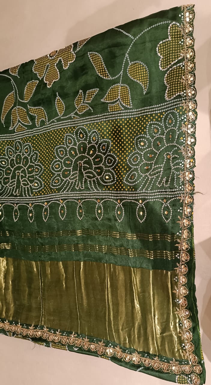 BANDANI PRINT PARTY WEAR SAREE