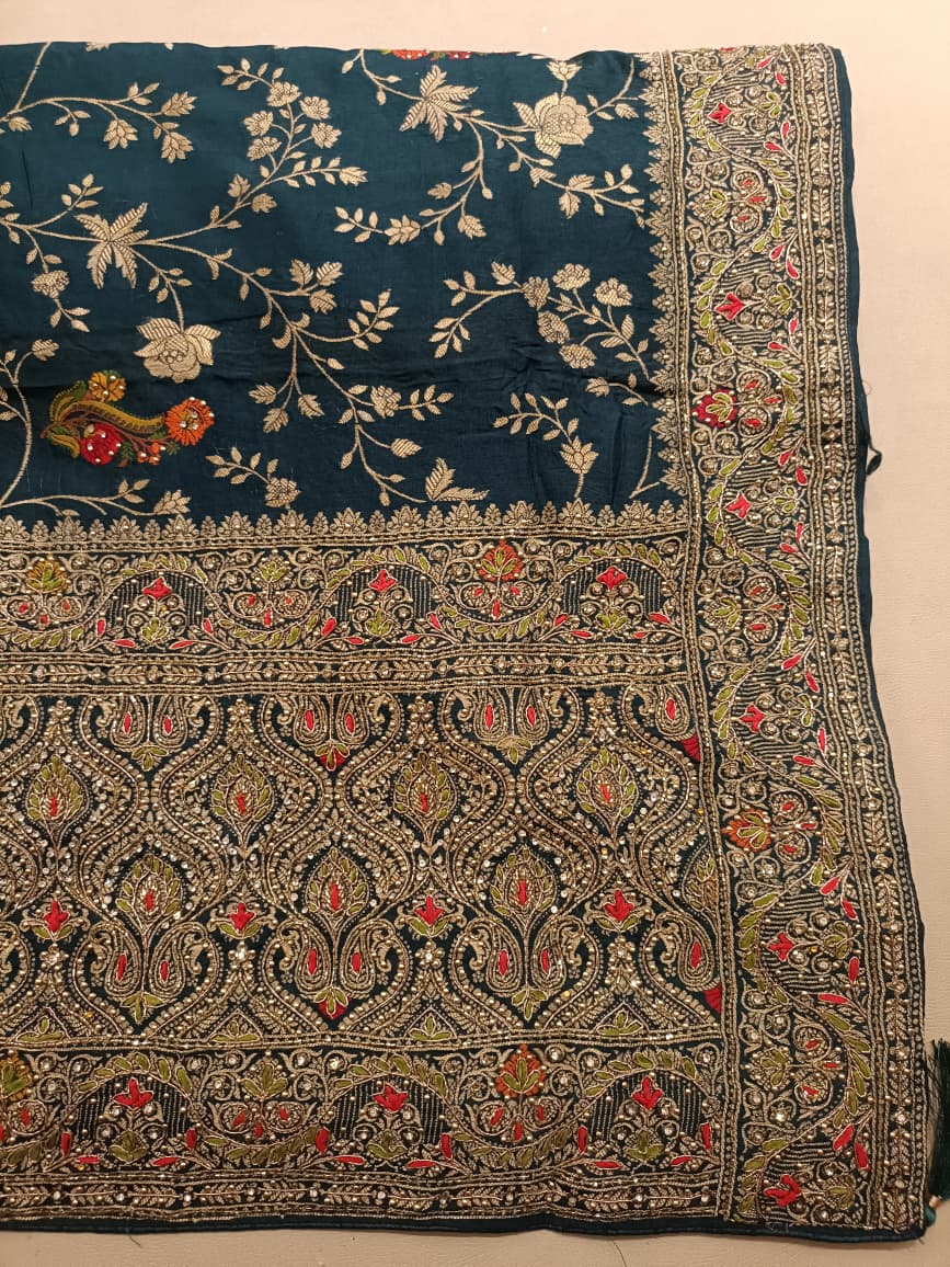 BANARSI SILK SAREE WEDDING,RECEPTION WEAR SAREE