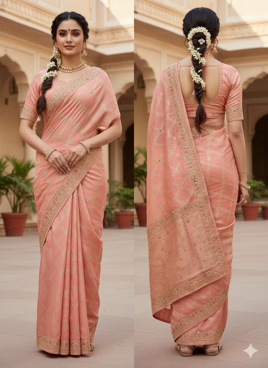 WEDDING, RECEPTION LOOK PARTY WEAR SAREE