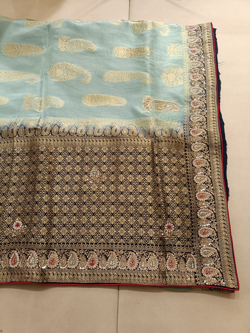 PARTY WEAR BANARSI LOOK SAREE