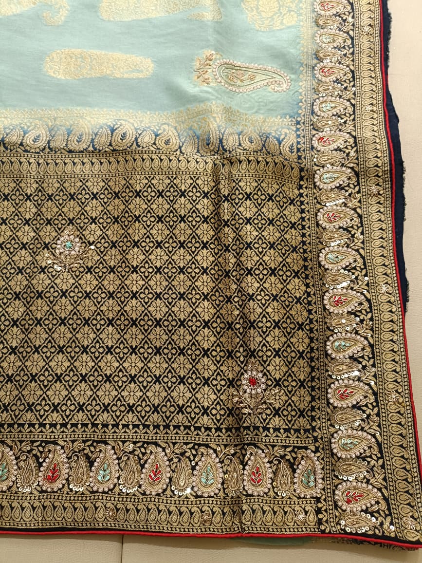 PARTY WEAR BANARSI LOOK SAREE