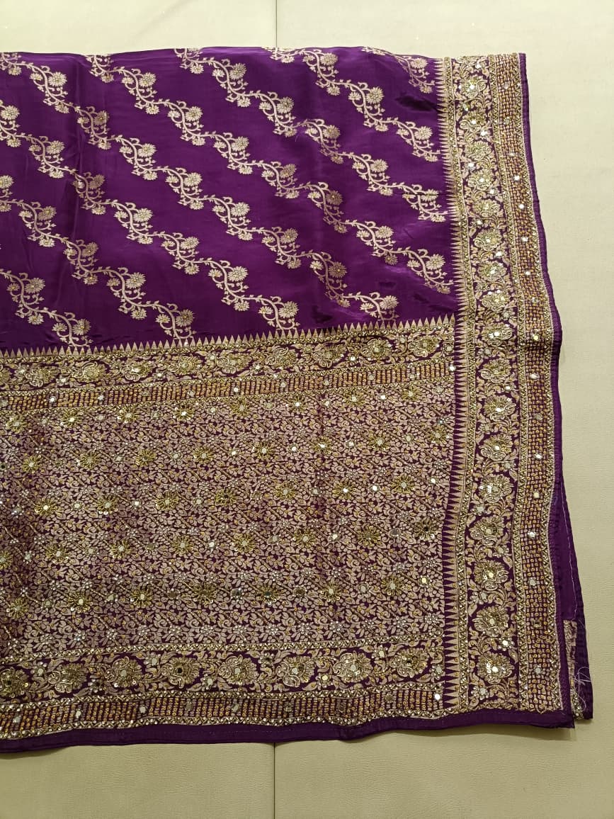 RECEPTION PARTY WAER DESIGNER BANARSI LOOK SAREE