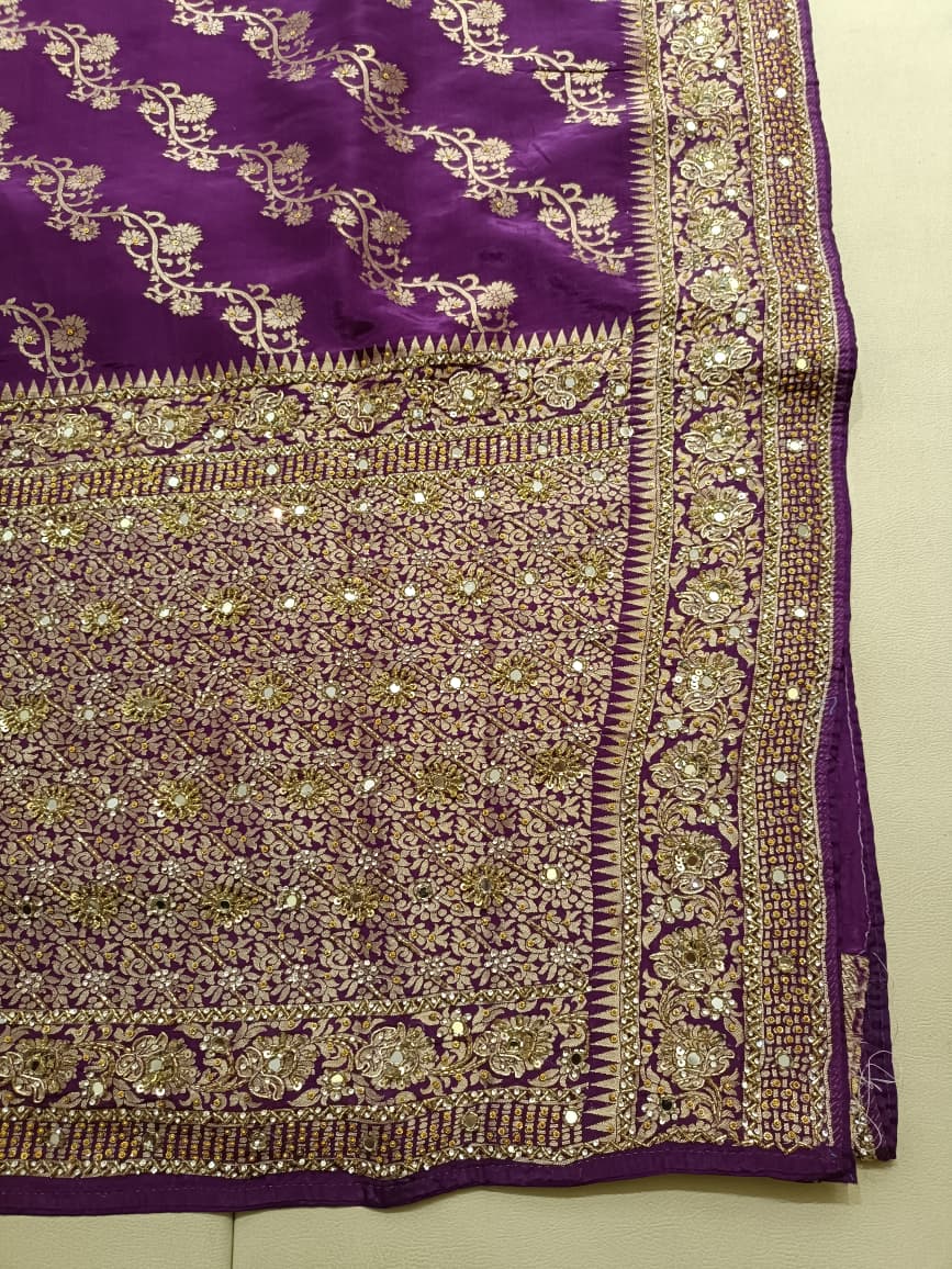 RECEPTION PARTY WAER DESIGNER BANARSI LOOK SAREE