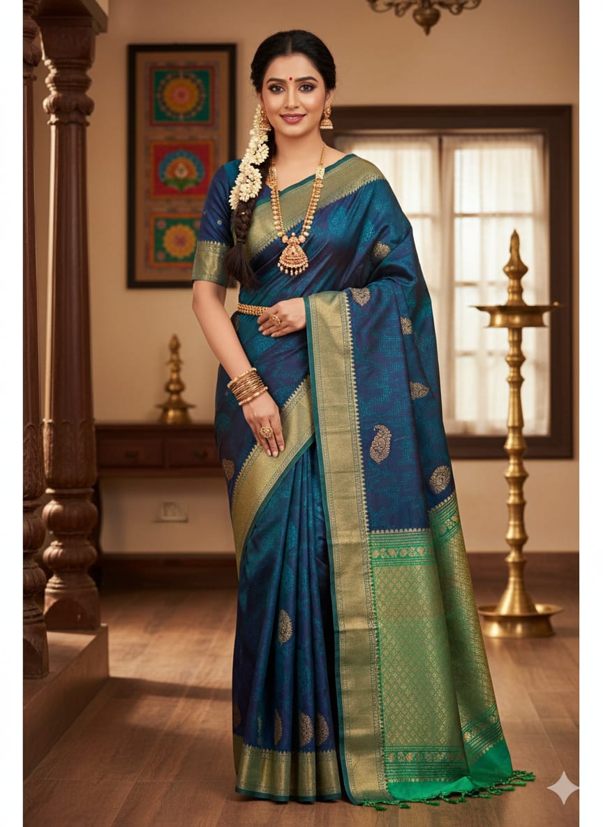 PURE SILK RECEPTION PARTY LOOK SAREE