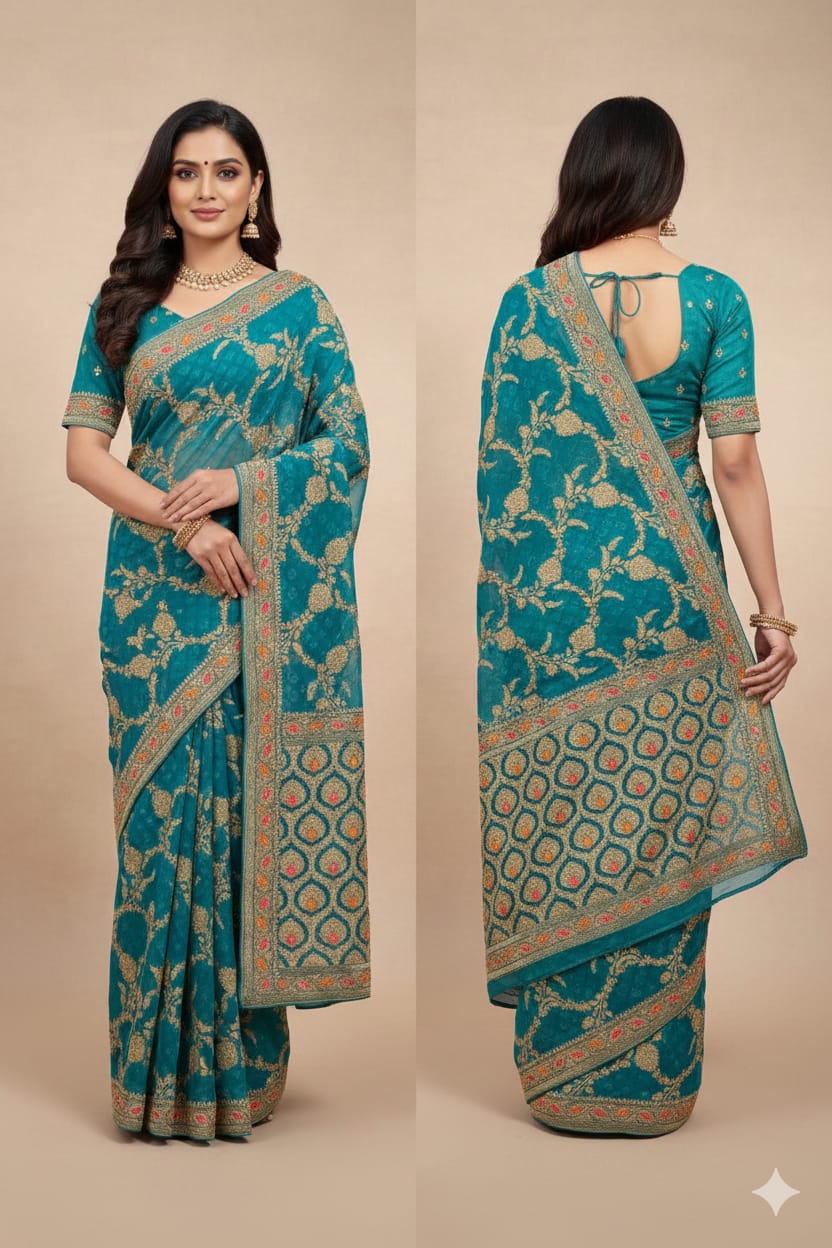 RECEPTION,FUNCTIONAL PARTY WEAR SAREE