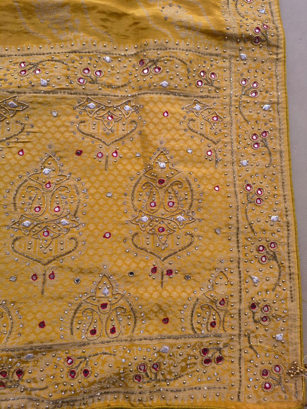 BANARSI SILK HALDI,MEHENDI SANGEET FESTIVE OCCASSION SAREE