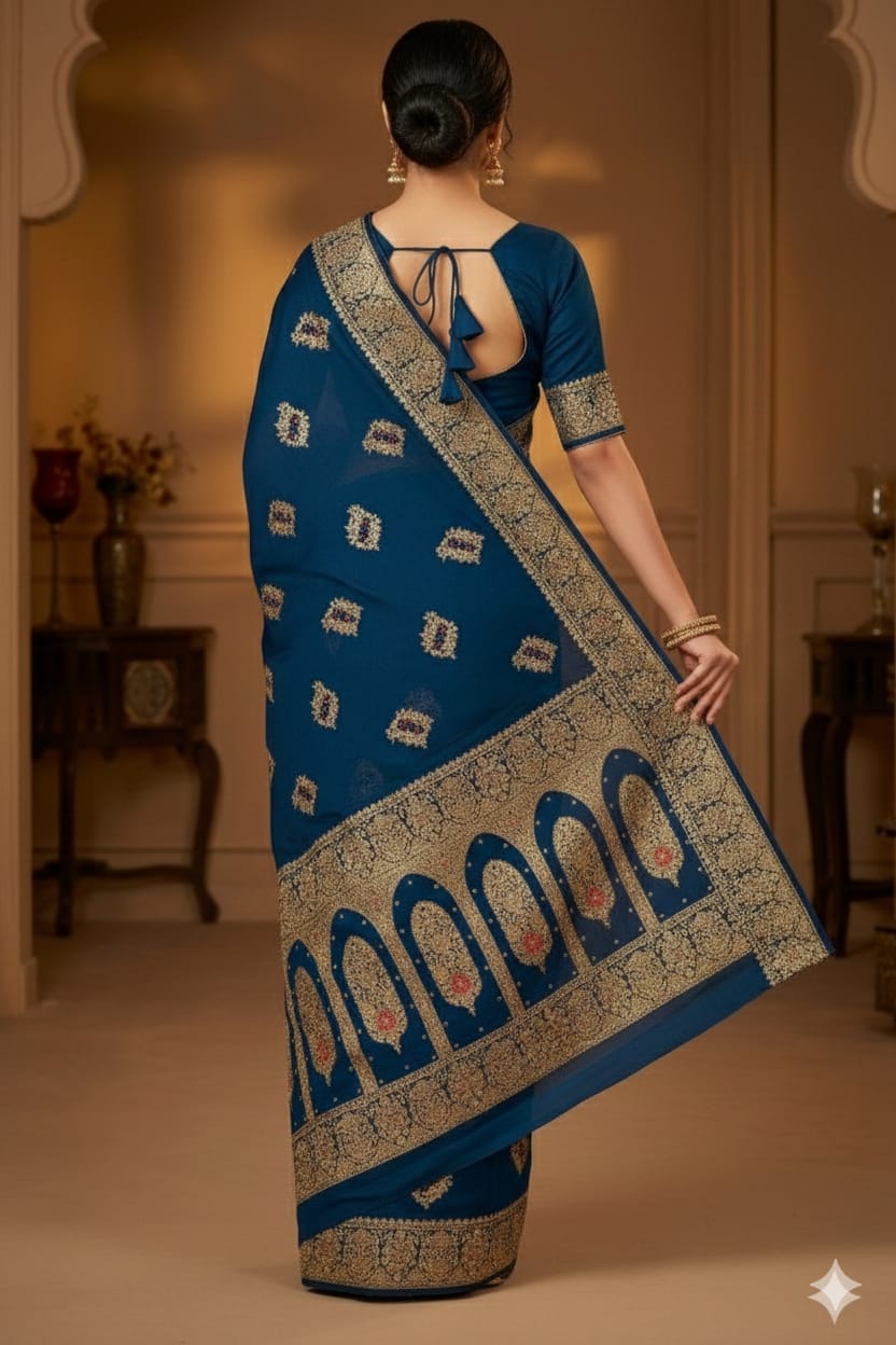 BANARSI LOOK PARTY WEAR SAREE