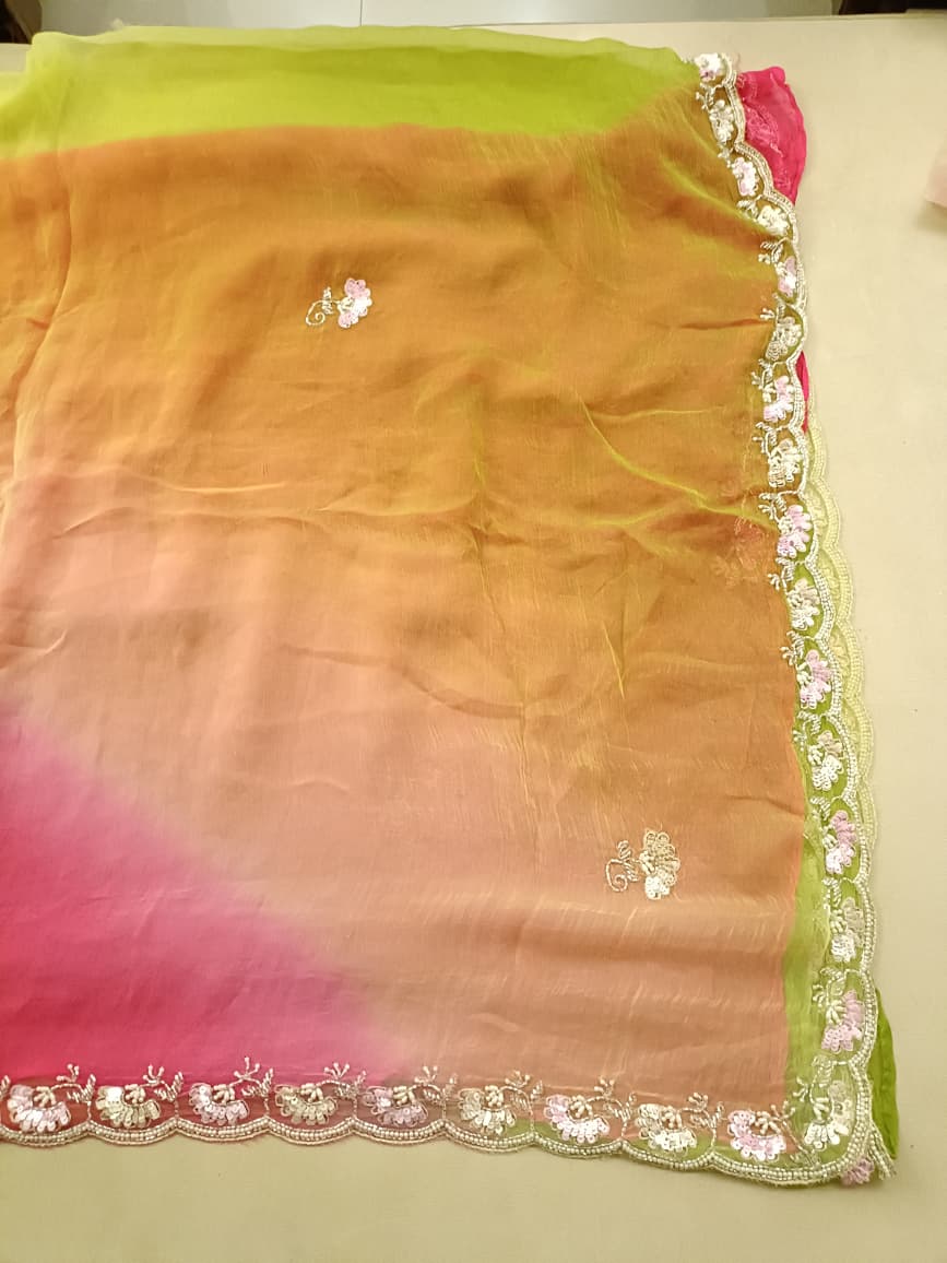 HALDI,MEHENDI CEREMONEY FESTIVE OCCASSION WEAR SAREE