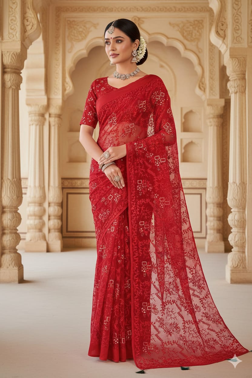 FESTIVE LOOK FUNCTIONAL WEAR SAREE