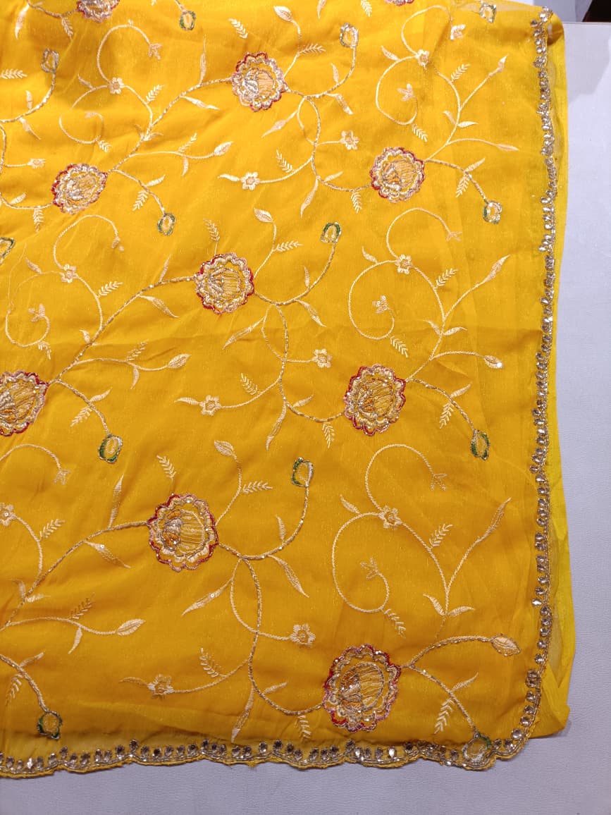 HALDI,FUNCTIONAL WEAR SAREE