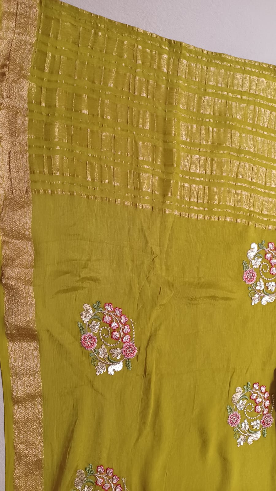 MEHENDI,TRADITIONAL FUNCTIONAL WEAR SAREE