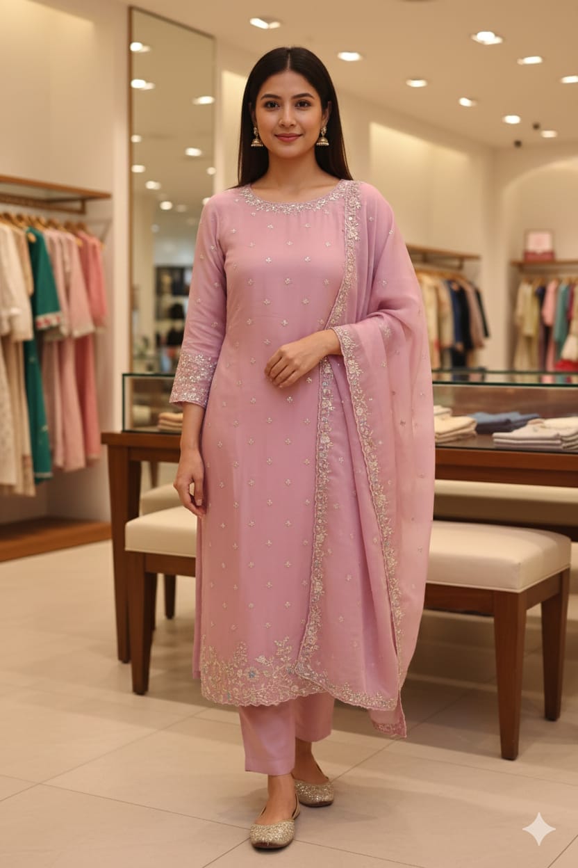 PARTY WEAR, FESTIVE OCCASSION DRESS MATERIAL