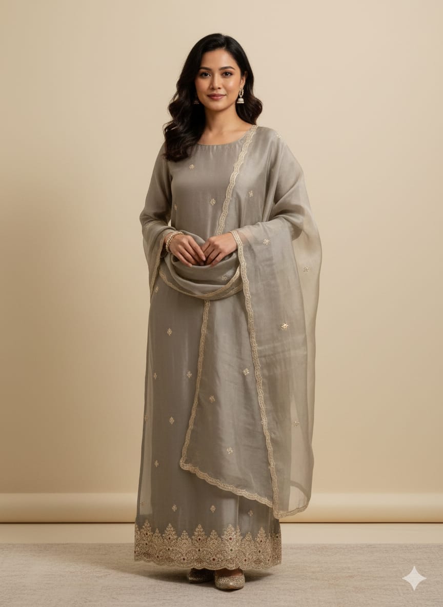 FUNCTIONAL WEDDING PARTY WEAR DRESS MATERIAL