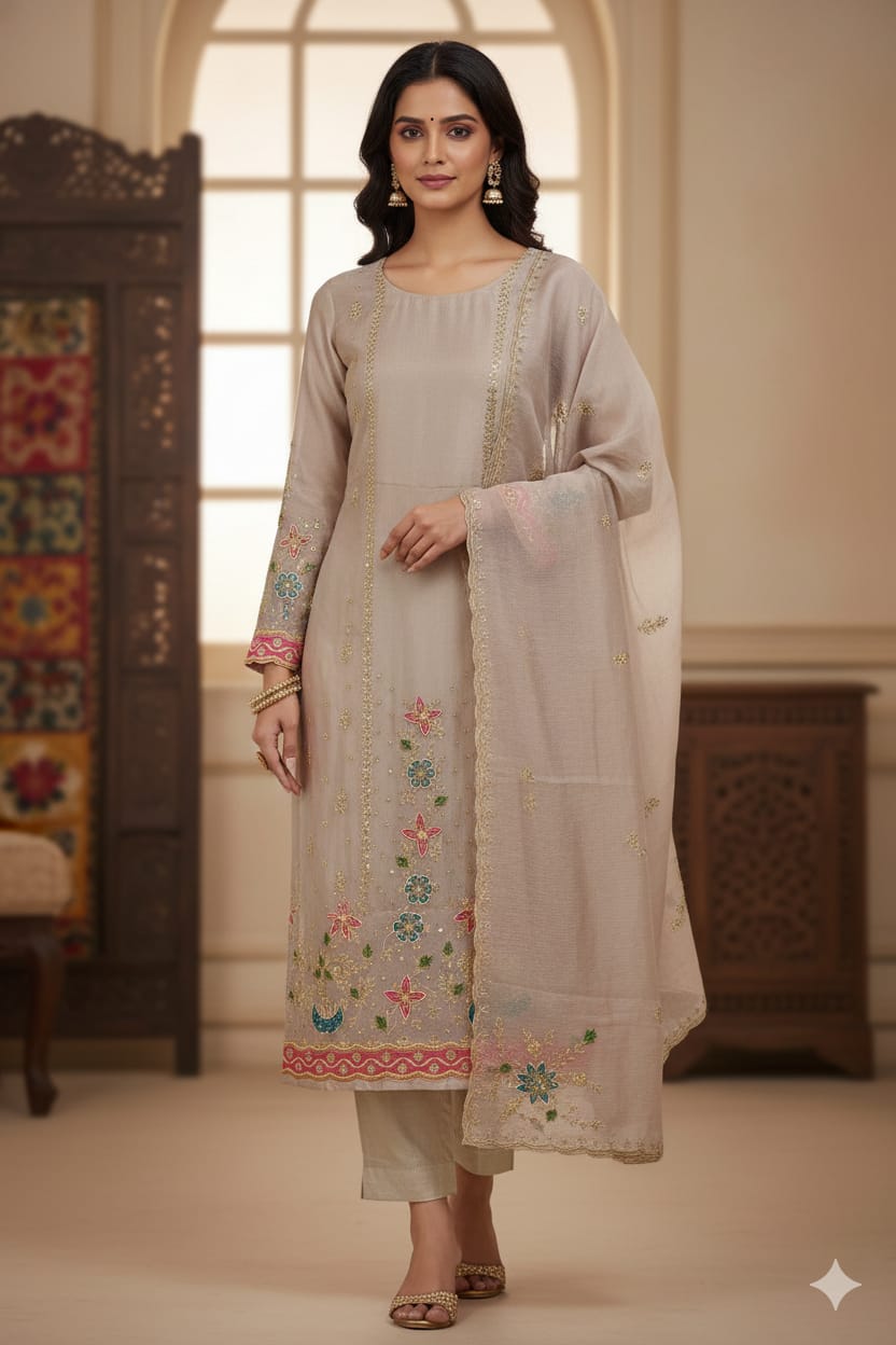 PARTY WEAR FUNCTIONAL DRESS MATERIAL