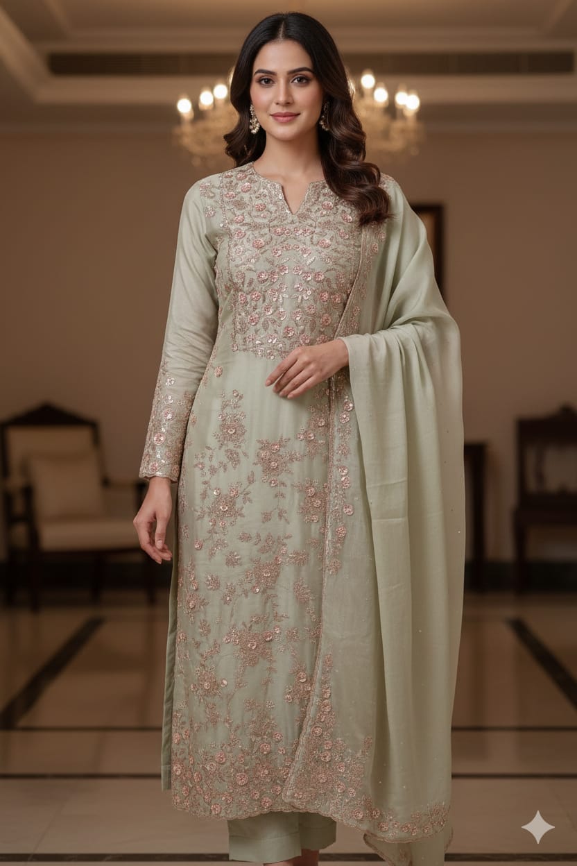 PARTY WEAR DESIGNER DRESS MATERIAL