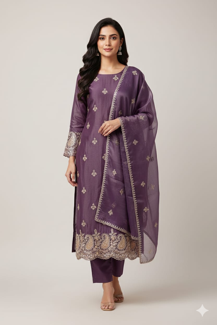 RECEPTION FUNCTIONAL WEAR DRESS MATERIAL