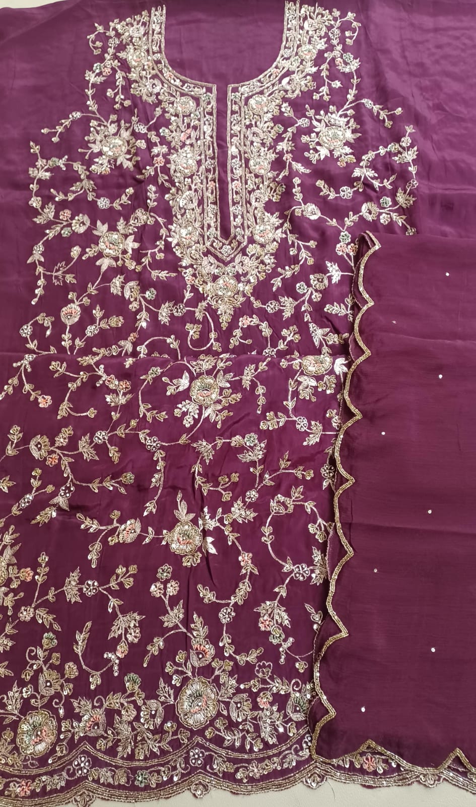 RECEPTION FUNCTIONAL PARTY  WEAR DRESS MATERIAL