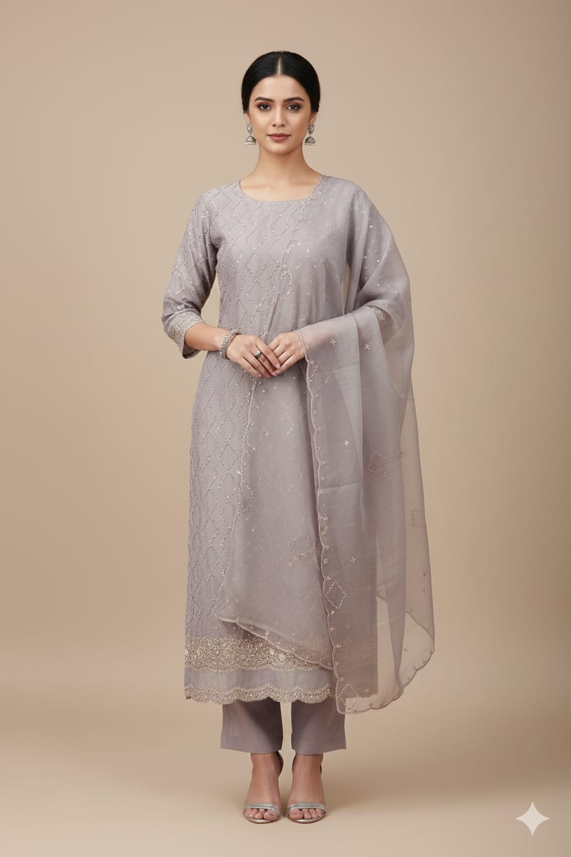 FESTIVE OCCASSION PARTY WEAR DRESS MATERIAL