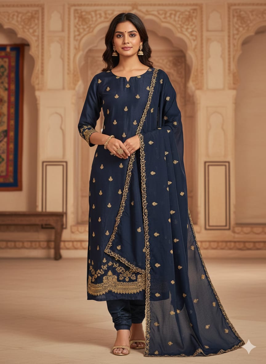 RECEPTION, FESTIVE OCCASSION PARTY WEAR DRESS MATERIAL