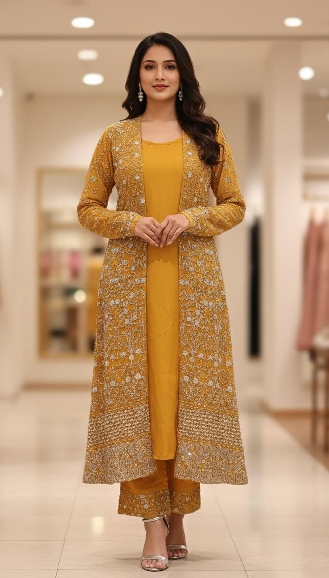 INDO-WESTERN STRAIGHT CUT OUTFIT