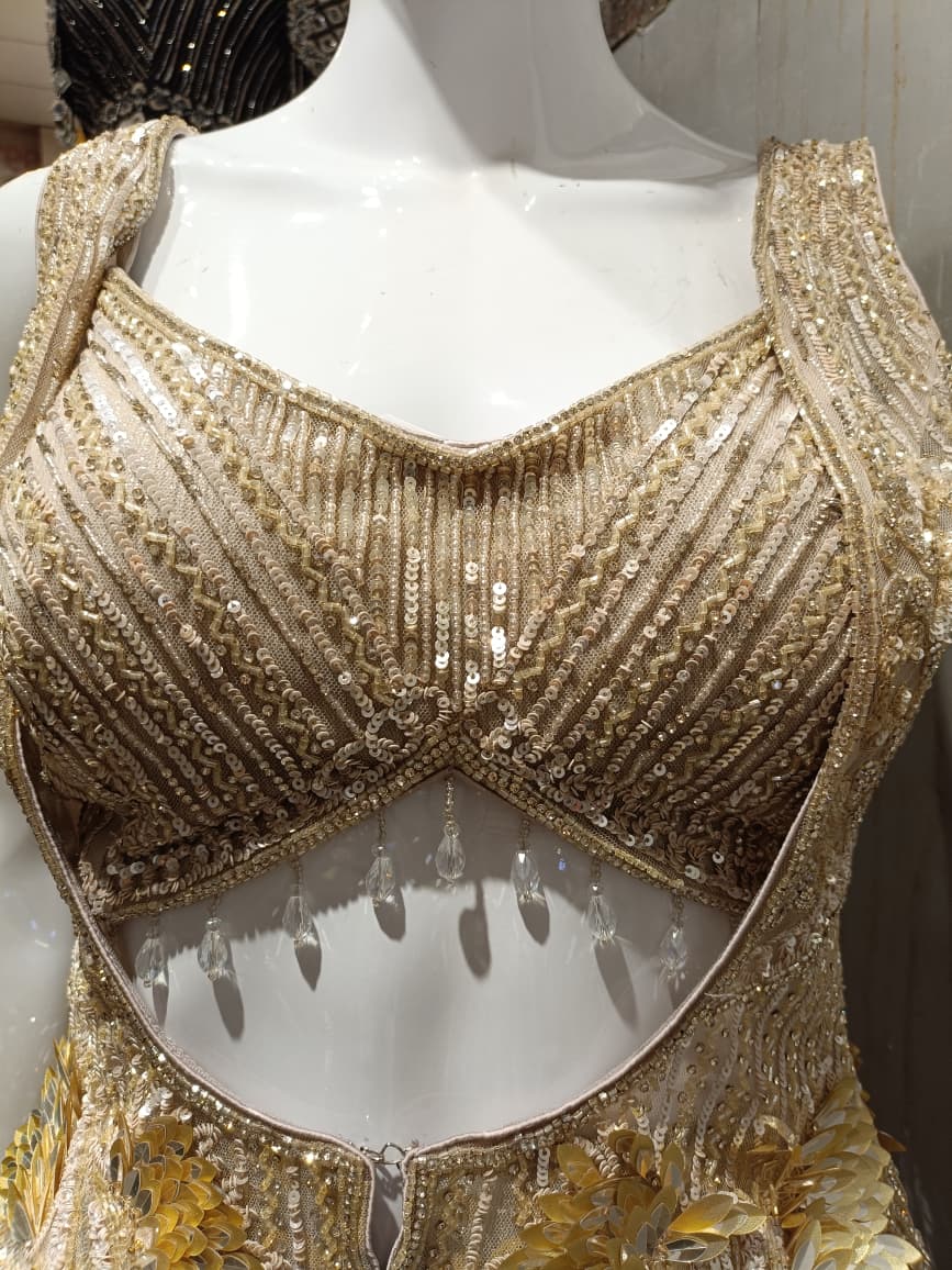 ENGAGEMENT,RECEPTION WESTERN LEHENGA STYLE PARTY WEAR